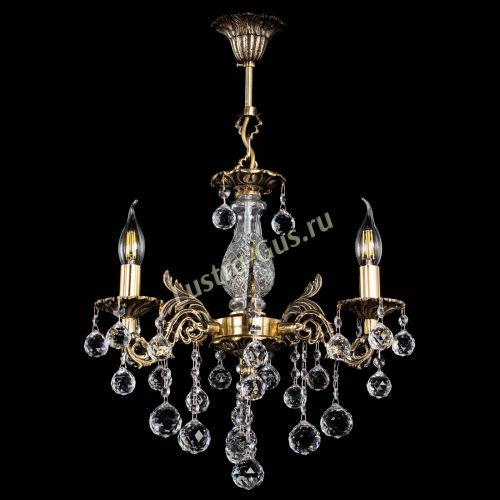 Люстра бронзовая Алфея №3/2 Шар в Сочи Гусь Хрустальный