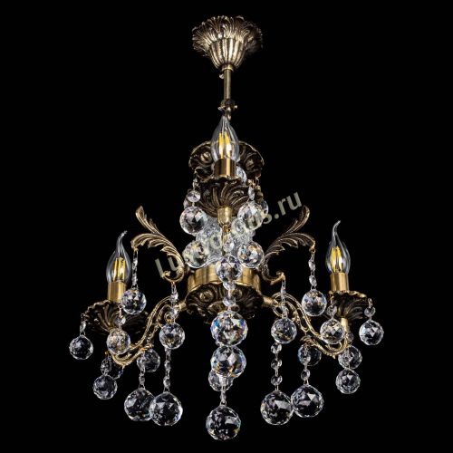 Люстра бронзовая Алфея №3/2 Шар в Сочи Гусь Хрустальный