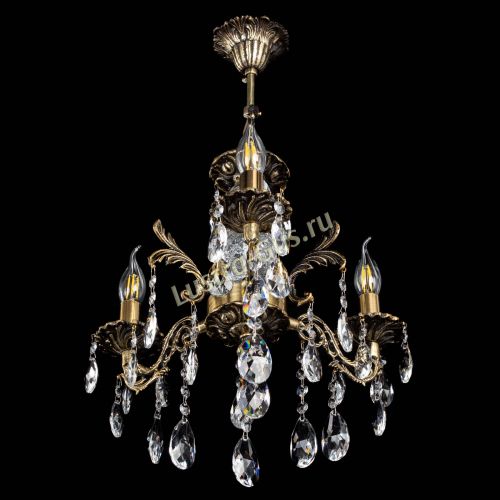 Люстра бронзовая Алфея №3/2 Журавлик в Сочи Гусь Хрустальный