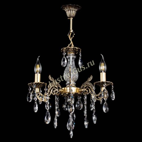 Люстра бронзовая Алфея №3/2 Журавлик в Сочи Гусь Хрустальный