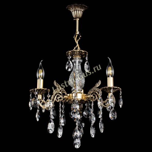 Люстра бронзовая Алфея №3/2 Звездочка в Сочи Гусь Хрустальный