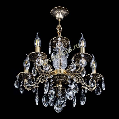 Люстра бронзовая Алфея №5/1 Баден в Сочи Гусь Хрустальный