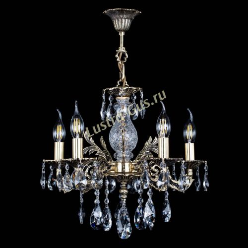 Люстра бронзовая Алфея №5/1 Лучик в Сочи Гусь Хрустальный