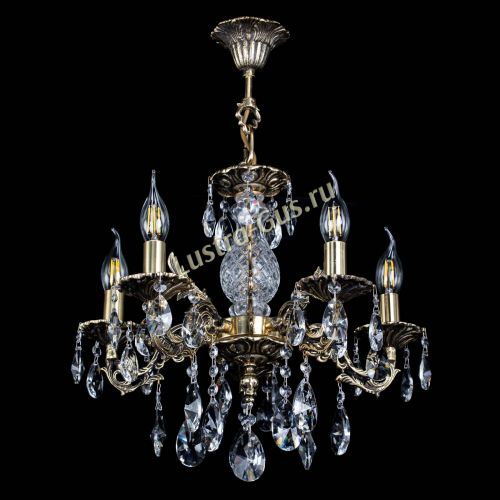 Люстра бронзовая Алфея №5/1 Лучик в Сочи Гусь Хрустальный