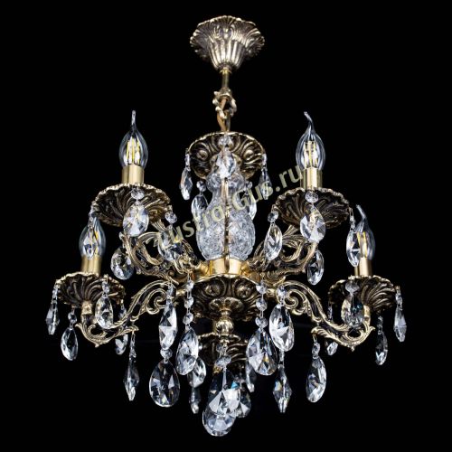 Люстра бронзовая Алфея №5/1 Лучик в Сочи Гусь Хрустальный