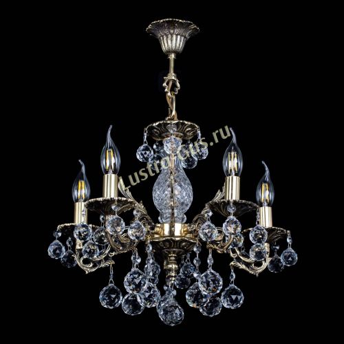 Люстра бронзовая Алфея №5/1 Шар в Сочи Гусь Хрустальный