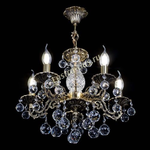 Люстра бронзовая Алфея №5/1 Шар в Сочи Гусь Хрустальный