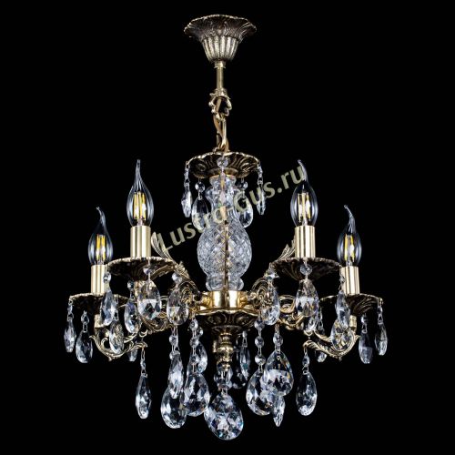 Люстра бронзовая Алфея №5/1 Журавлик в Сочи Гусь Хрустальный