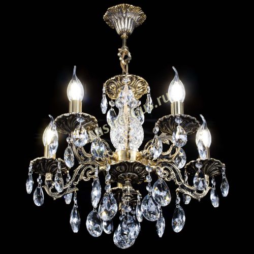 Люстра бронзовая Алфея №5/1 Журавлик в Сочи Гусь Хрустальный