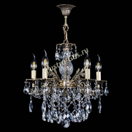 Люстра бронзовая Алфея №5/3 Баден в Сочи Гусь Хрустальный