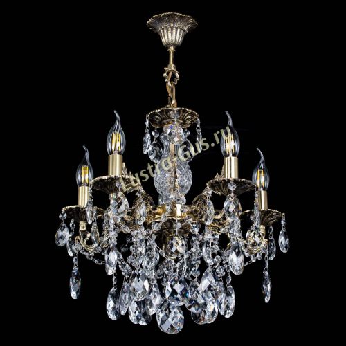 Люстра бронзовая Алфея №5/3 Баден в Сочи Гусь Хрустальный