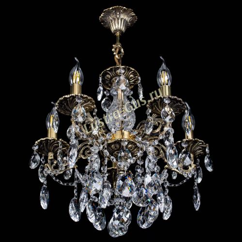 Люстра бронзовая Алфея №5/3 Баден в Сочи Гусь Хрустальный