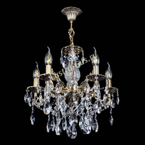 Люстра бронзовая Алфея №5/3 Лучик в Сочи Гусь Хрустальный