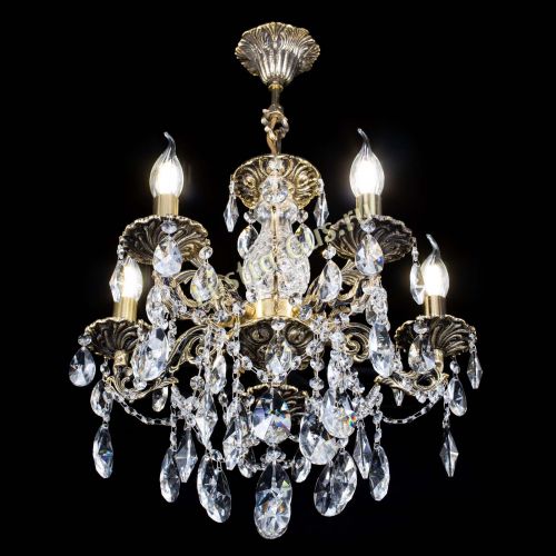 Люстра бронзовая Алфея №5/3 Лучик в Сочи Гусь Хрустальный