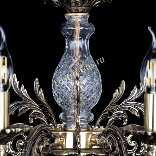 Люстра бронзовая Алфея №5/3 Журавлик в Сочи Гусь Хрустальный