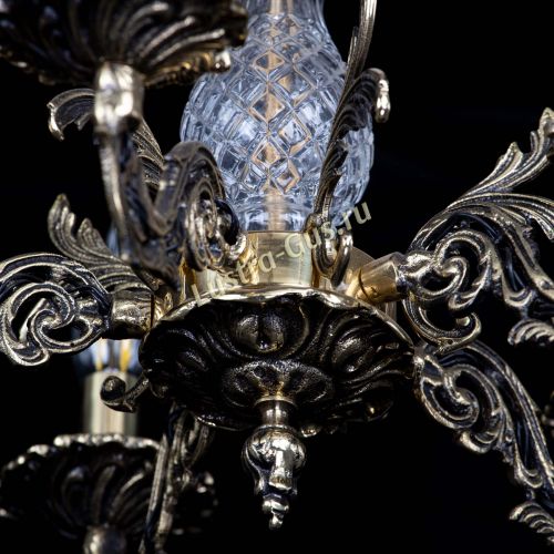 Люстра бронзовая Алфея №5/3 Журавлик в Сочи Гусь Хрустальный