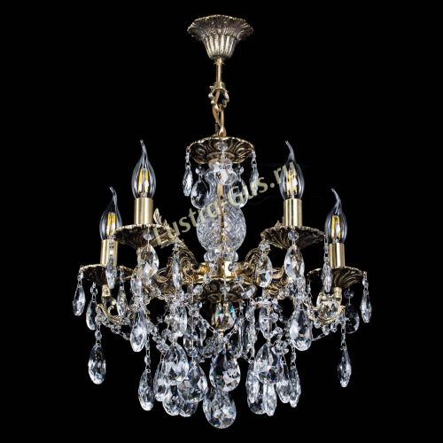 Люстра бронзовая Алфея №5/3 Журавлик в Сочи Гусь Хрустальный