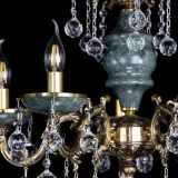 Люстра бронзовая Алфея №5 "Малахит" шар в Сочи