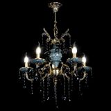 Люстра бронзовая Алфея №5 "Малахит" шар черная в Сочи