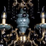 Люстра бронзовая Алфея №5 "Малахит" шар черная в Сочи