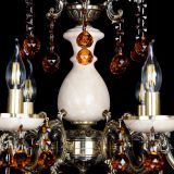 Люстра бронзовая Алфея №6 с камнем шар чайная в Сочи Люстра бронзовая Алфея №6 с камнем шар чайная в Сочи