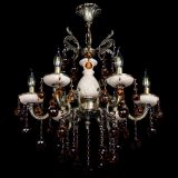 Люстра бронзовая Алфея №6 с камнем шар чайная в Сочи Люстра бронзовая Алфея №6 с камнем шар чайная в Сочи