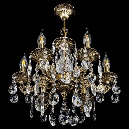 Люстра бронзовая Алфея №6/1 Баден в Сочи Гусь Хрустальный