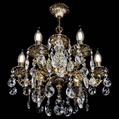 Люстра бронзовая Алфея №6/1 Баден в Сочи Гусь Хрустальный