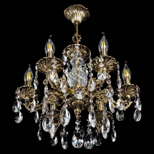 Люстра бронзовая Алфея №6/1 Лучик в Сочи Гусь Хрустальный