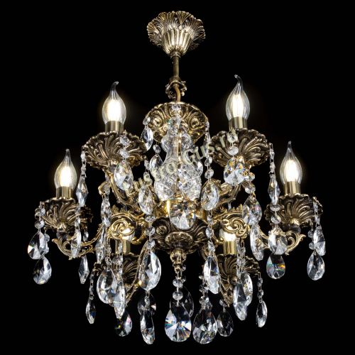 Люстра бронзовая Алфея №6/1 Лучик в Сочи Гусь Хрустальный