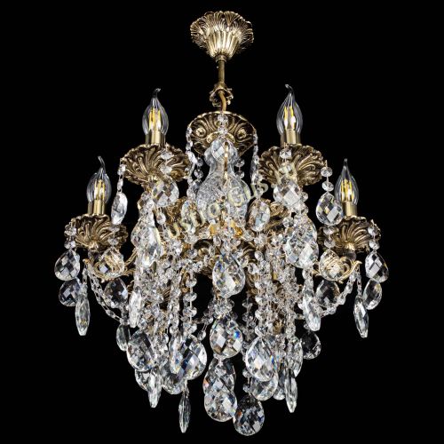 Люстра бронзовая Алфея №6/3 Баден в Сочи Гусь Хрустальный