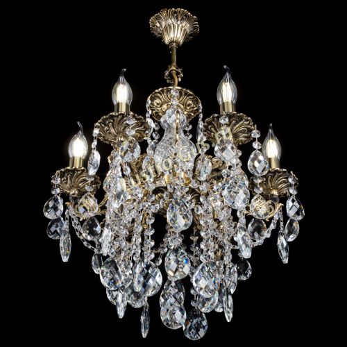 Люстра бронзовая Алфея №6/3 Баден в Сочи Гусь Хрустальный