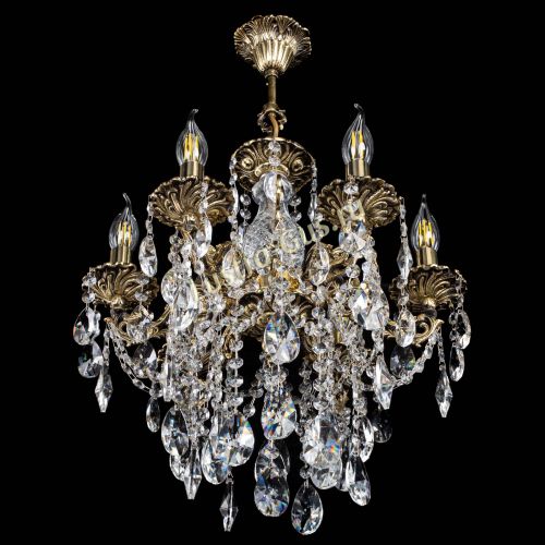 Люстра бронзовая Алфея №6/3 Лучик в Сочи Гусь Хрустальный