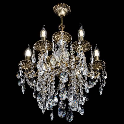 Люстра бронзовая Алфея №6/3 Лучик в Сочи Гусь Хрустальный