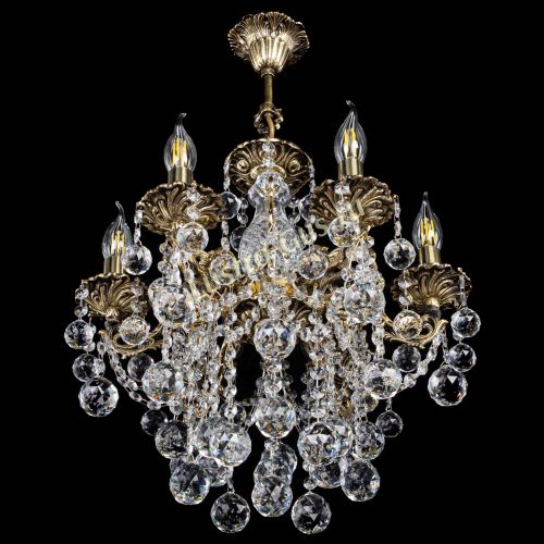 Люстра бронзовая Алфея №6/3 Шар в Сочи Гусь Хрустальный