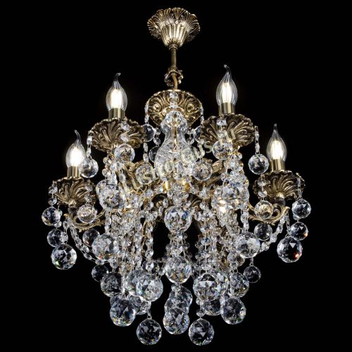 Люстра бронзовая Алфея №6/3 Шар в Сочи Гусь Хрустальный