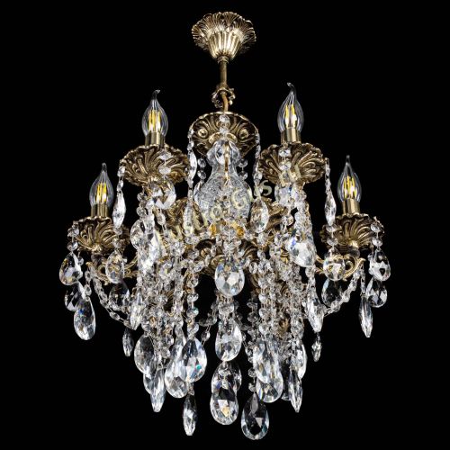 Люстра бронзовая Алфея №6/3 Журавлик в Сочи Гусь Хрустальный