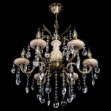 Люстра бронзовая Алфея №6 с камнем шар в Сочи
