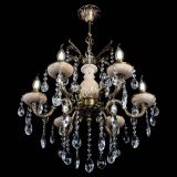 Люстра бронзовая Алфея №6 с камнем шар в Сочи