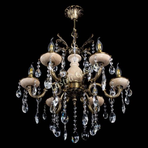 Люстра Алфея №6 с камнем журавлик в Сочи Гусь Хрустальный