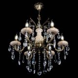 Люстра Алфея №6 с камнем журавлик в Сочи