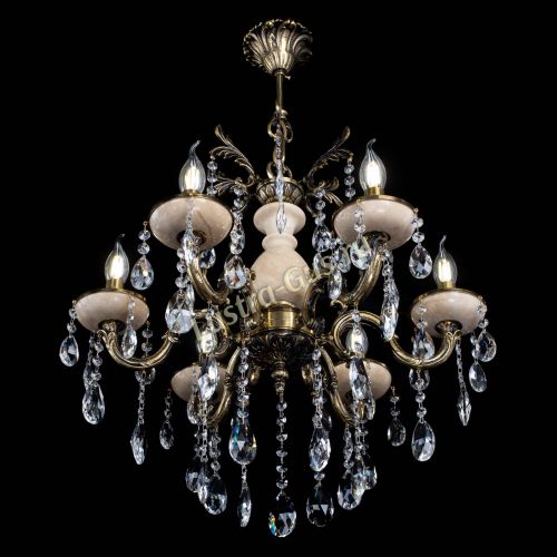 Люстра Алфея №6 с камнем журавлик в Сочи Гусь Хрустальный