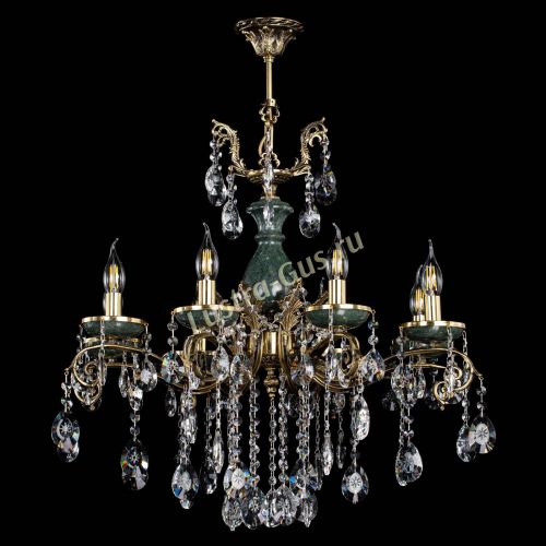 Люстра бронзовая Алфея Малахит №8 звездочка в Сочи Гусь Хрустальный