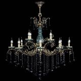 Люстра бронзовая Алфея Малахит №12 шар черная в Сочи