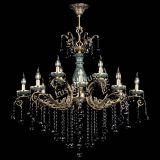 Люстра бронзовая Алфея Малахит №12 шар черная в Сочи