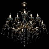 Люстра бронзовая Алфея Малахит №12 шар черная в Сочи