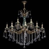 Люстра бронзовая Алфея Малахит №12 шар в Сочи