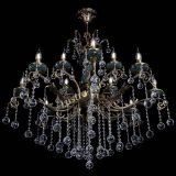 Люстра бронзовая Алфея Малахит №12 шар в Сочи