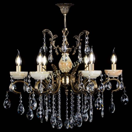 Люстра бронзовая Алфея Оникс №6/2 баден в Сочи Гусь Хрустальный