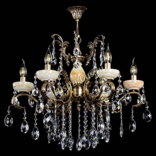 Люстра бронзовая Алфея Оникс №6/2 баден в Сочи Гусь Хрустальный